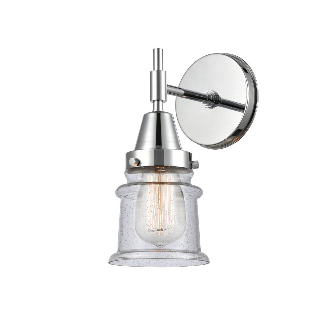 Innovations Caden 447-1W-PC-G184S Wall Sconce Light - Polished Chrome