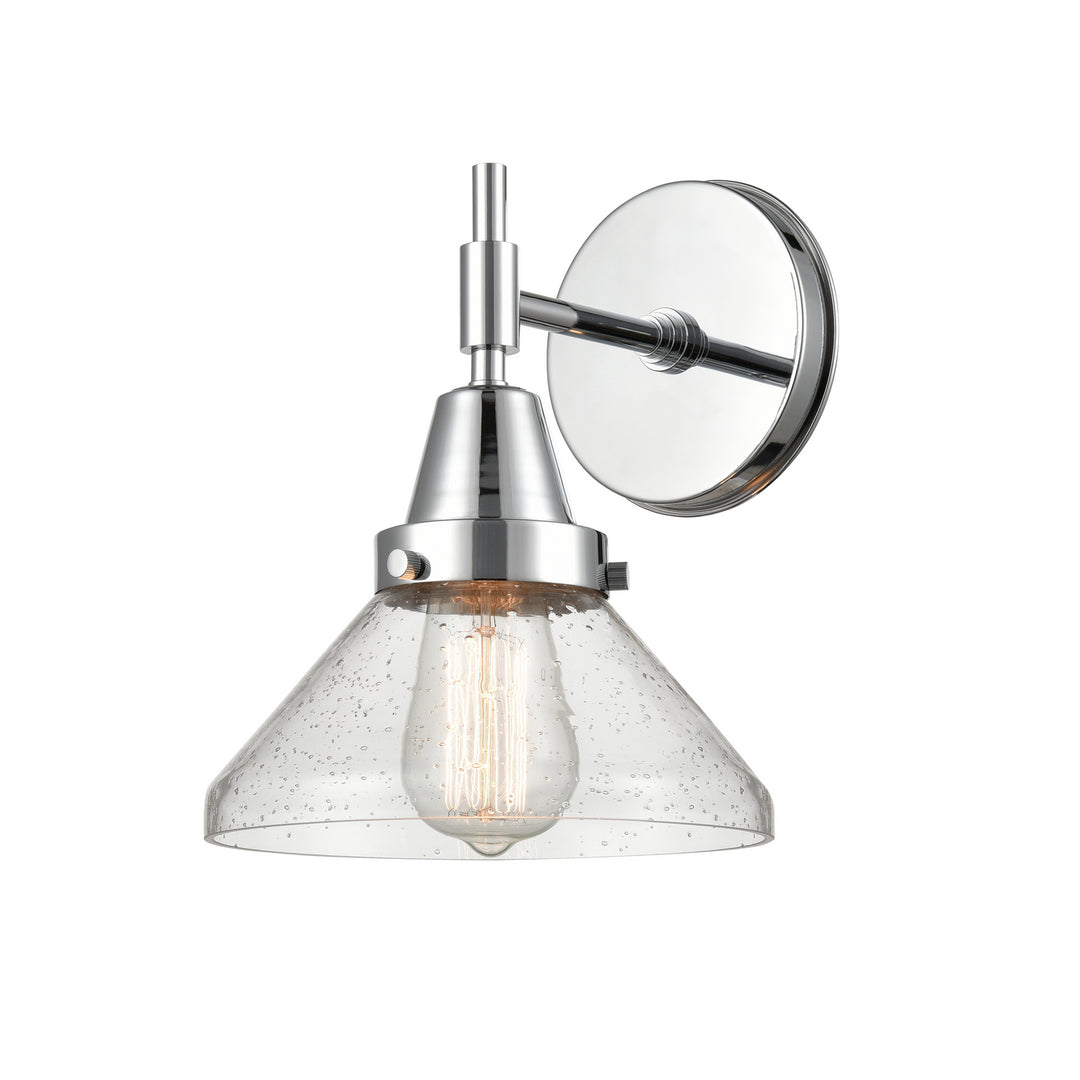 Innovations Caden 447-1W-PC-SDY-LED Wall Sconce Light - Polished Chrome