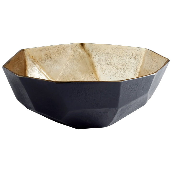 Cyan 10623 Bowls & Plates - Matt Black And Gold