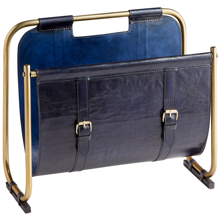 Cyan 10719 Containers & Trays - Blue And Antique Brass