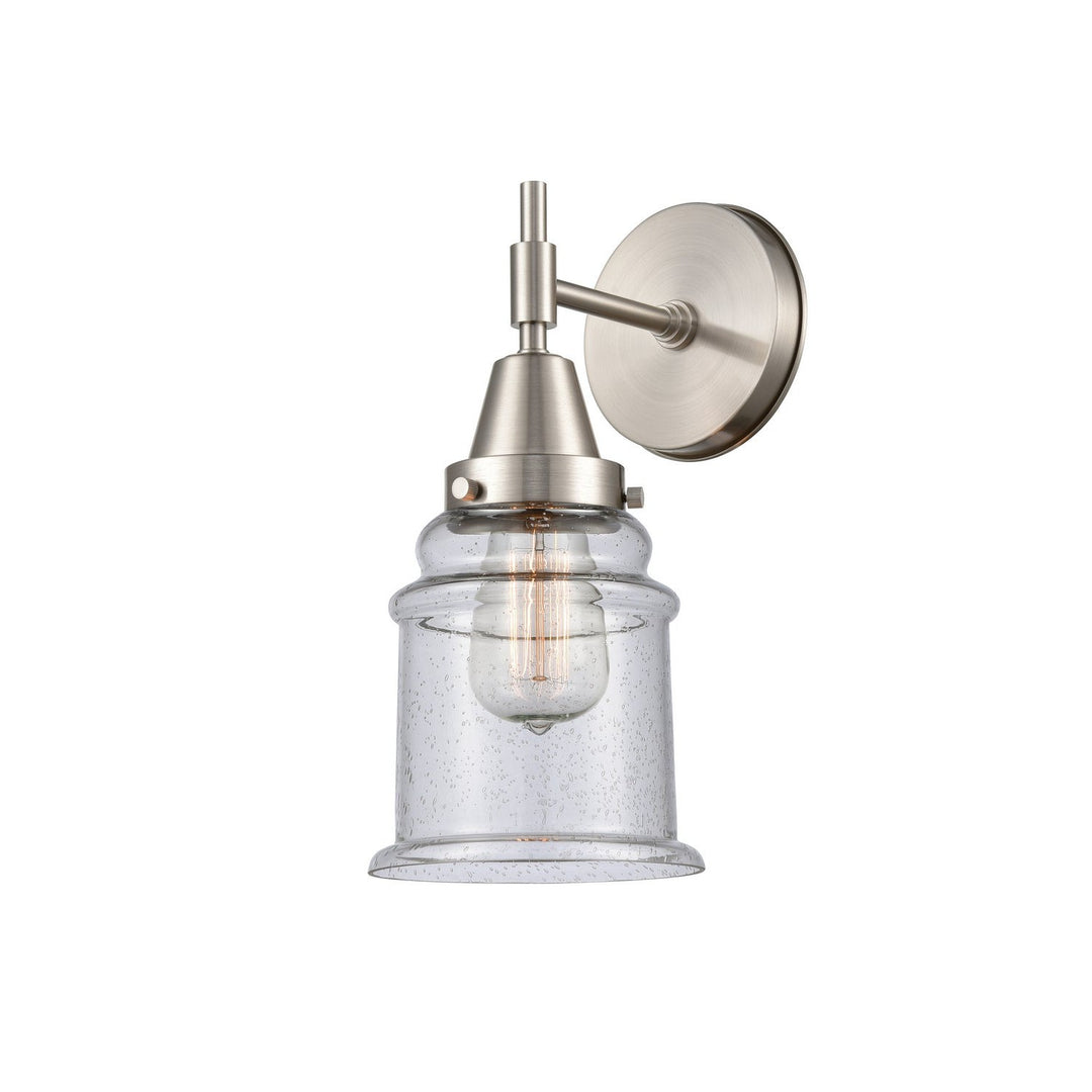 Innovations Caden 447-1W-SN-G184-LED Wall Sconce Light - Satin Nickel