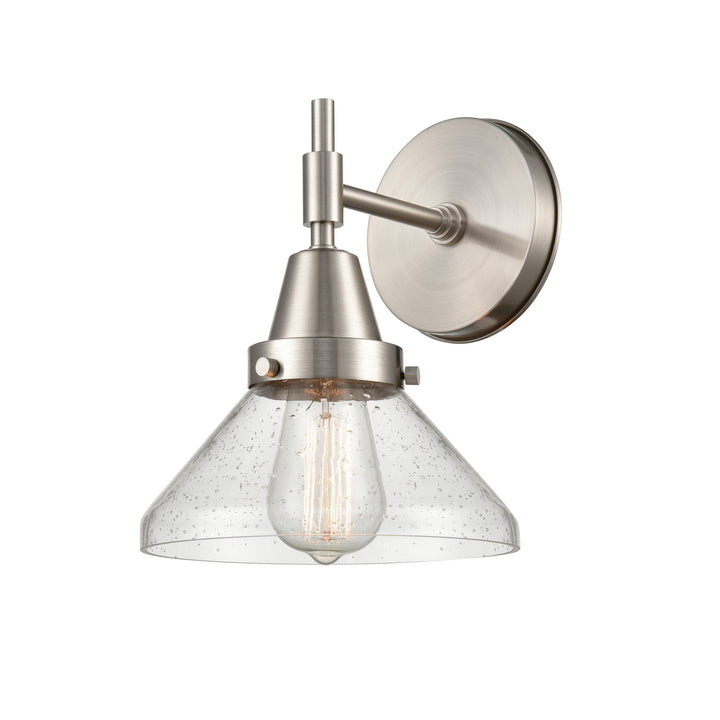 Innovations Caden 447-1W-SN-SDY-LED Wall Sconce Light - Satin Nickel
