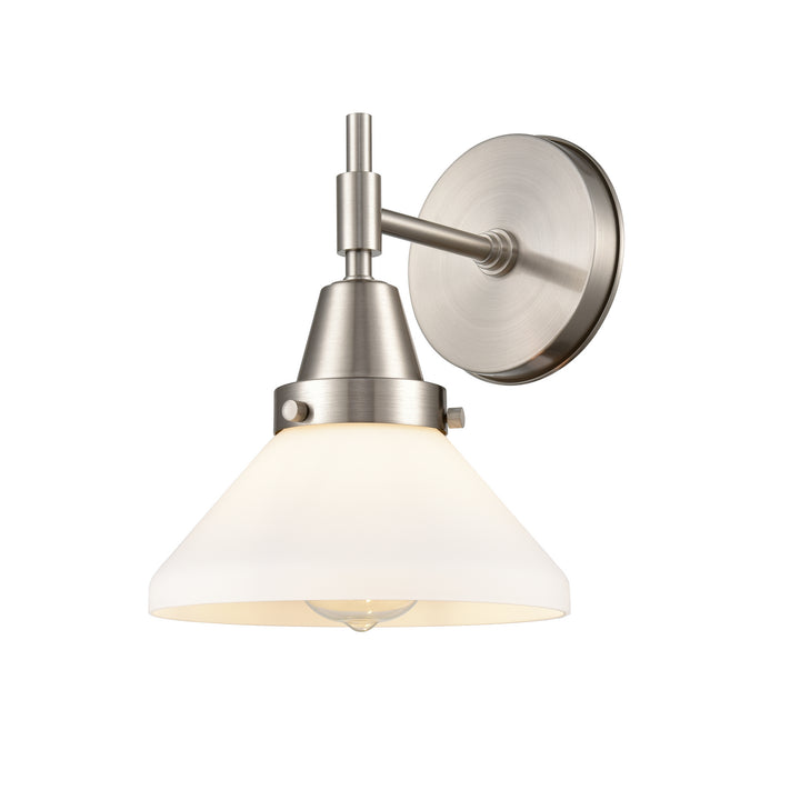 Innovations Caden 447-1W-SN-W-LED Wall Sconce Light - Satin Nickel