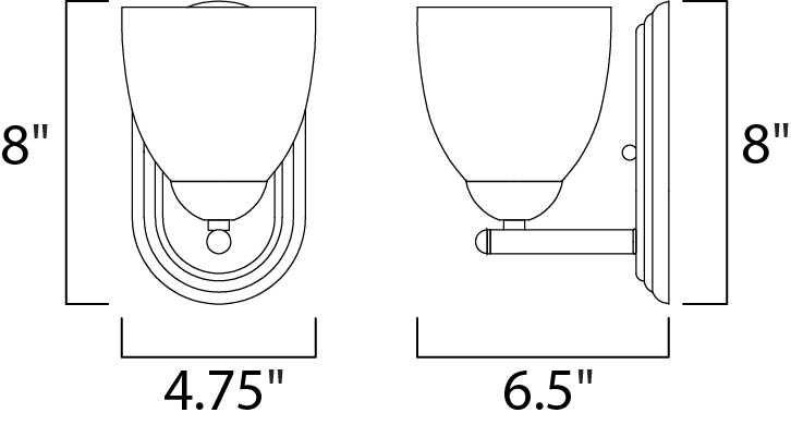 Maxim Axis 11311FTOI Wall Sconce Light - Oil Rubbed Bronze