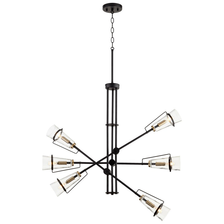 Cyan Design  10901 Chandelier Light - Noir / Aged Brass