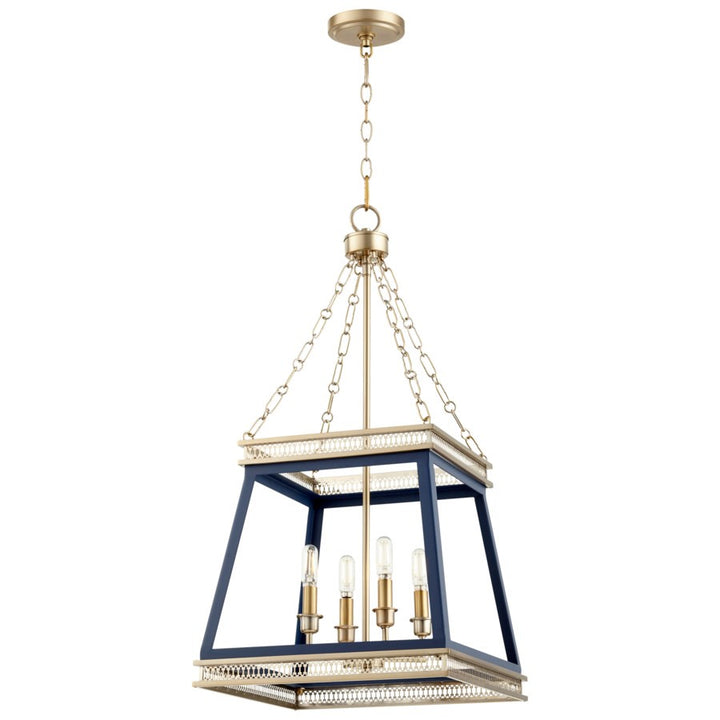 Cyan Design  10904 Pendant Light - Blue And Aged Brass