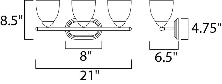 Maxim Axis 11313FTOI Bath Vanity Light 21 in. wide - Oil Rubbed Bronze