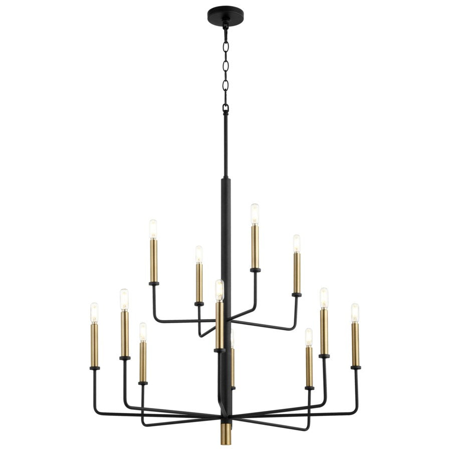 Cyan Design  10968 Chandelier Light - Noir / Aged Brass