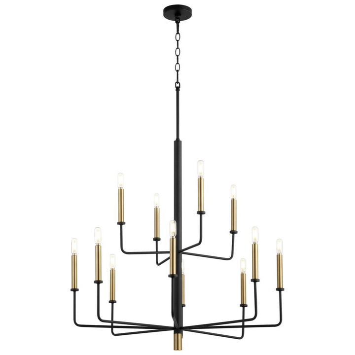 Cyan Design  10968 Chandelier Light - Noir / Aged Brass