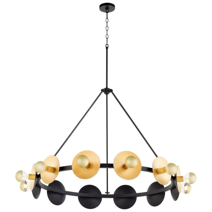 Cyan Design  10981 Pendant Light - Noir And Gold Leaf
