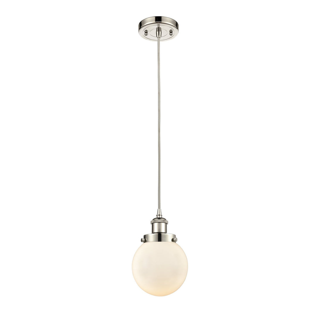 Innovations Ballston Urban 916-1P-PN-G201-6-LED Pendant Light - Polished Nickel