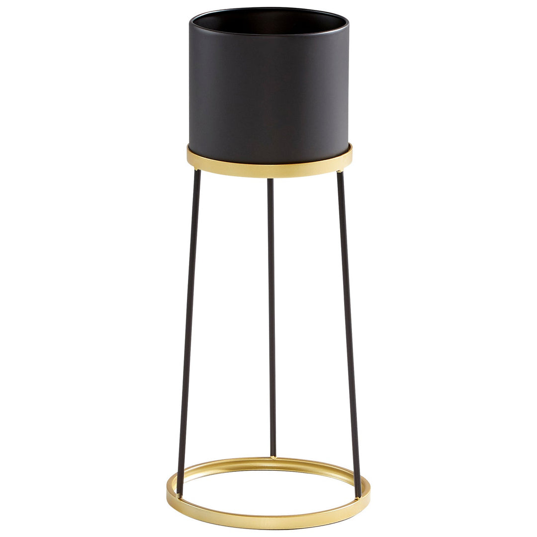 Cyan 11039 Vases & Planters - Gold And Black