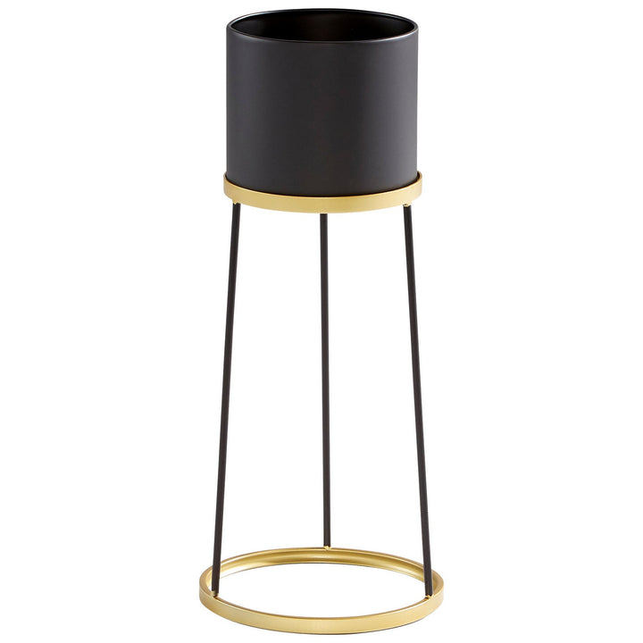 Cyan 11039 Vases & Planters - Gold And Black