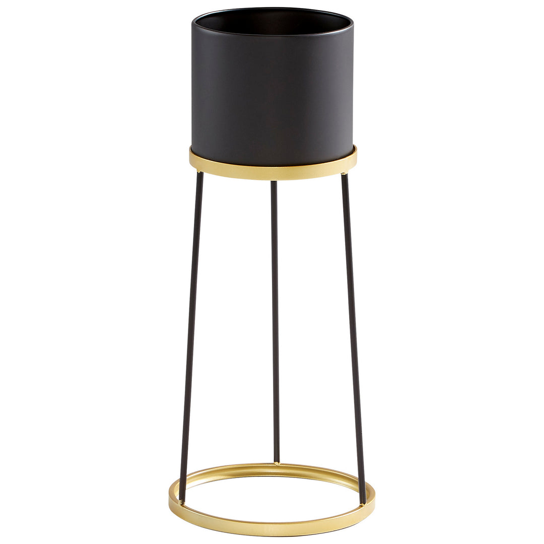 Cyan 11039 Vases & Planters - Gold And Black