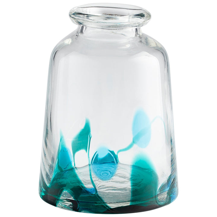 Cyan 11070 Vases & Planters - Blue/Clear