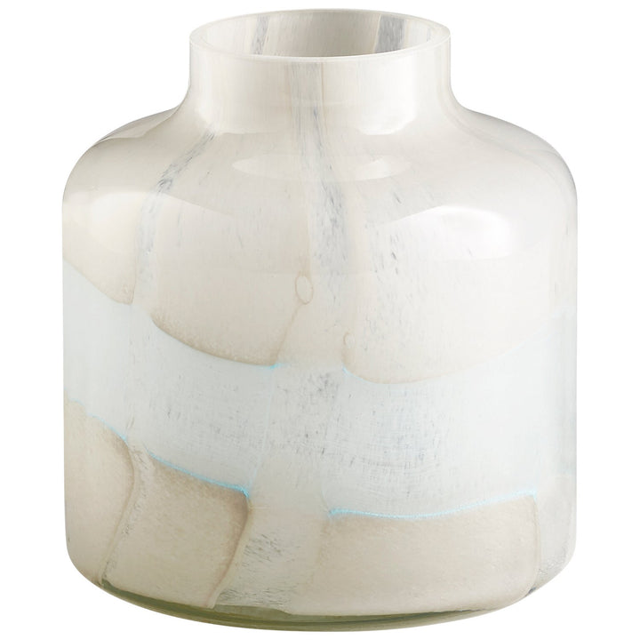 Cyan 11077 Vases & Planters - Tan And Aqua