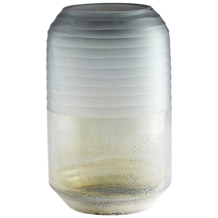 Cyan 11104 Vases & Planters - Grey And Guilded Silver