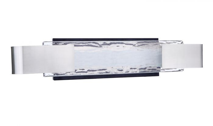 Craftmade Harmony 11924FBPLN-LED Bath Vanity Light 24 in. wide - Flat Black/Polished Nickel