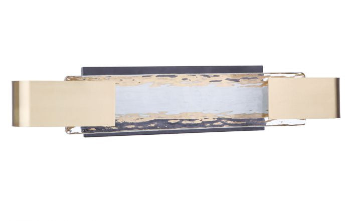 Craftmade Harmony 11924FBSB-LED Bath Vanity Light 24 in. wide - Flat Black/Satin Brass