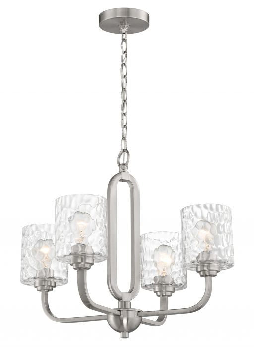 Craftmade Collins 54224-BNK Chandelier Light - Brushed Polished Nickel