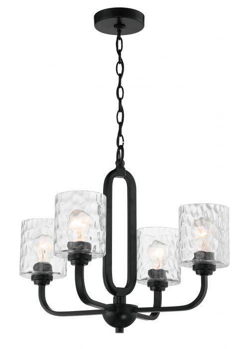 Craftmade Collins 54224-FB Chandelier Light - Flat Black