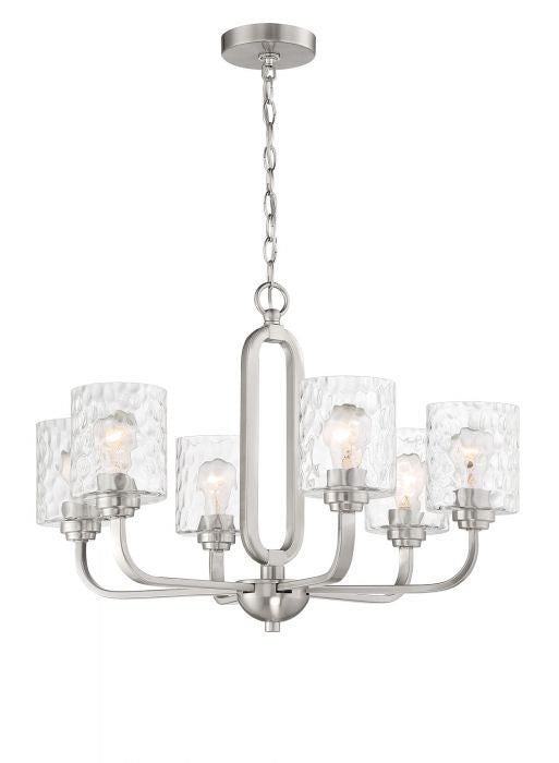 Craftmade Collins 54226-BNK Chandelier Light - Brushed Polished Nickel