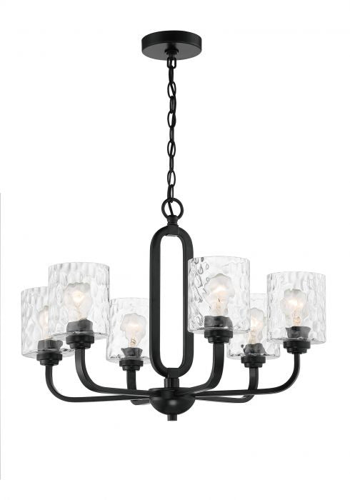 Craftmade Collins 54226-FB Chandelier Light - Flat Black