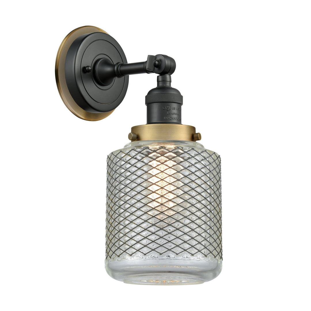 Innovations Franklin Restoration 203BK-BPBB-HRBB-G262 Wall Sconce Light - Matte Black