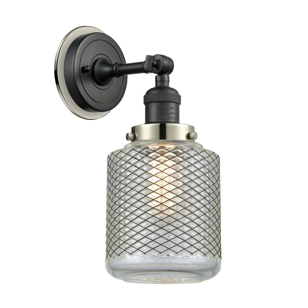 Innovations Franklin Restoration 203BK-BPPN-HRPN-G262 Wall Sconce Light - Matte Black