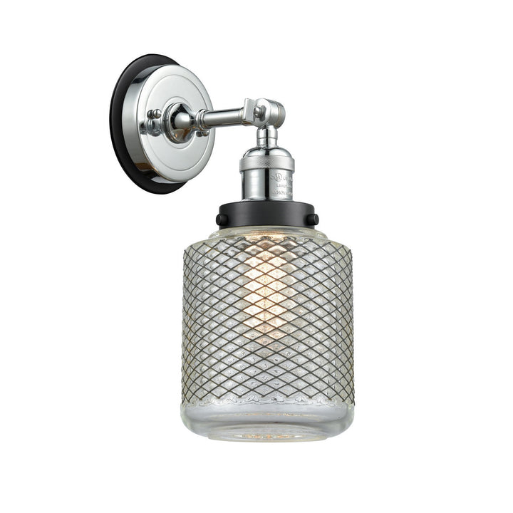 Innovations Franklin Restoration 203PC-BPBK-HRBK-G262 Wall Sconce Light - Polished Chrome