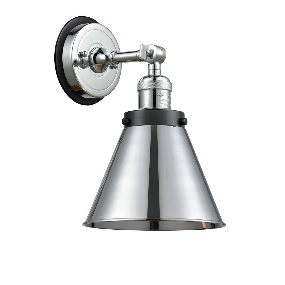 Innovations Franklin Restoration 203PC-BPBK-HRBK-M13-PC Wall Sconce Light - Polished Chrome
