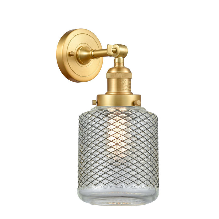 Innovations Franklin Restoration 203-SG-G262-LED Wall Sconce Light - Satin Gold