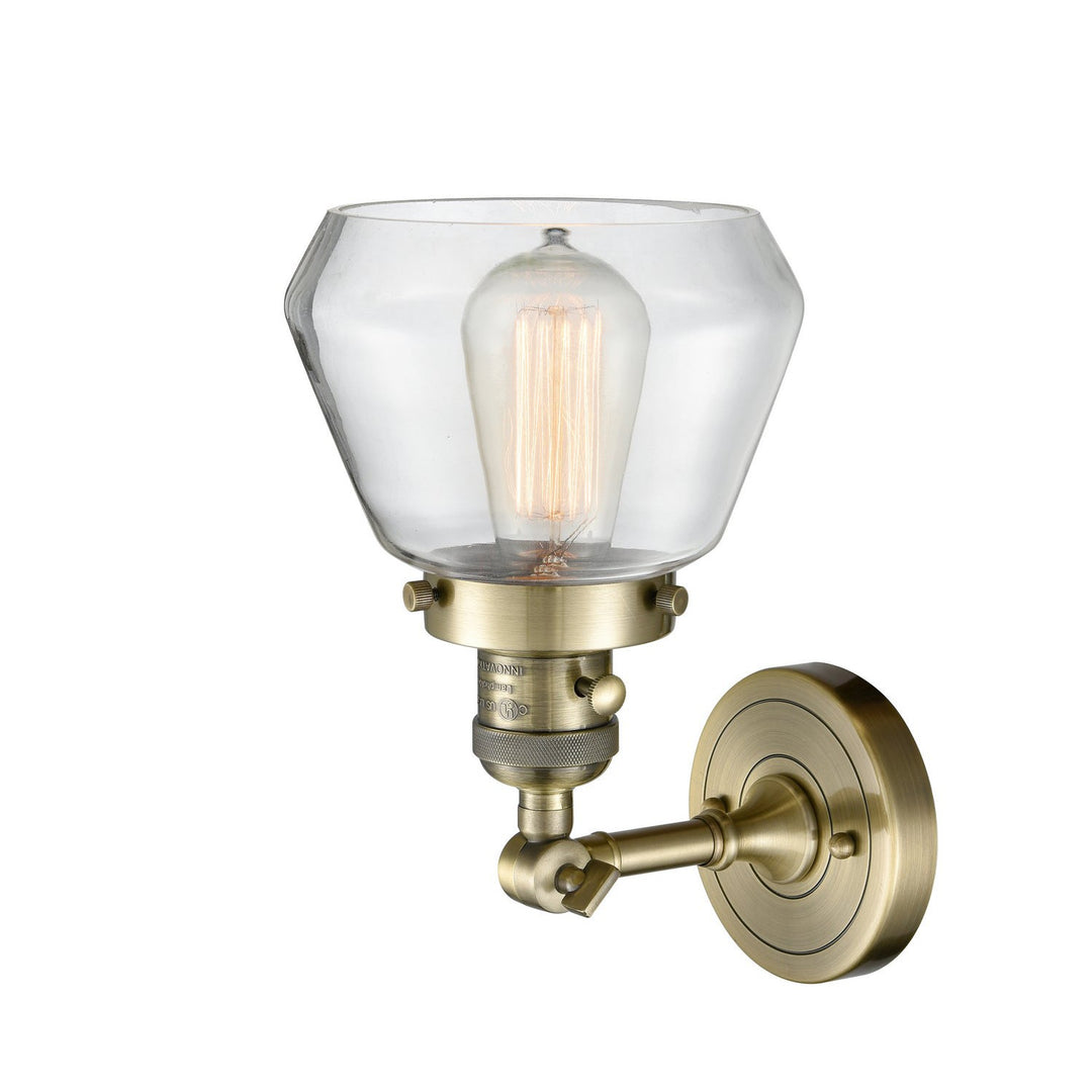 Innovations Franklin Restoration 203SW-AB-G172-LED Wall Sconce Light - Antique Brass