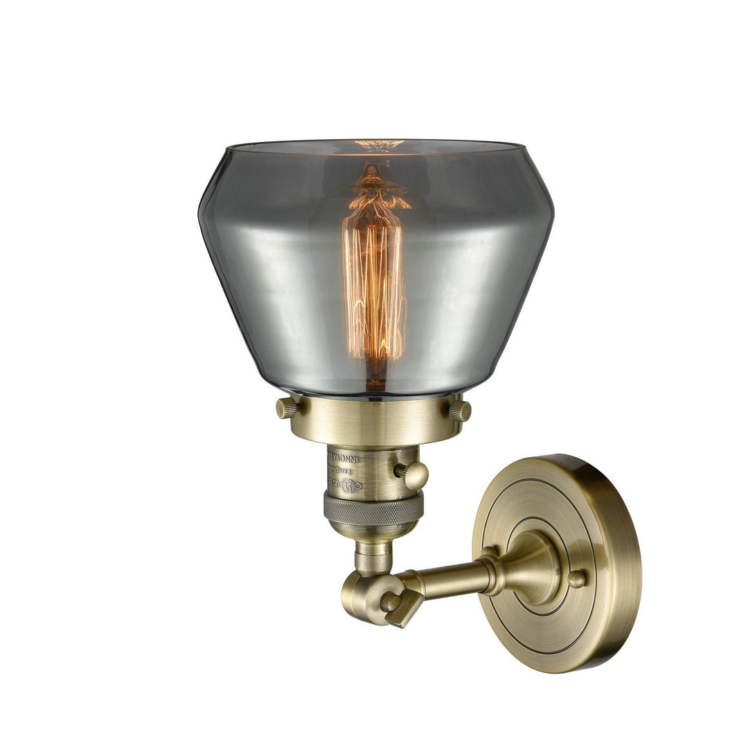 Innovations Franklin Restoration 203SW-AB-G173-LED Wall Sconce Light - Antique Brass