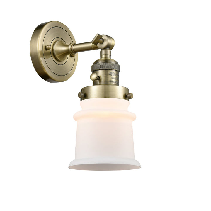 Innovations Franklin Restoration 203SW-AB-G181S-LED Wall Sconce Light - Antique Brass