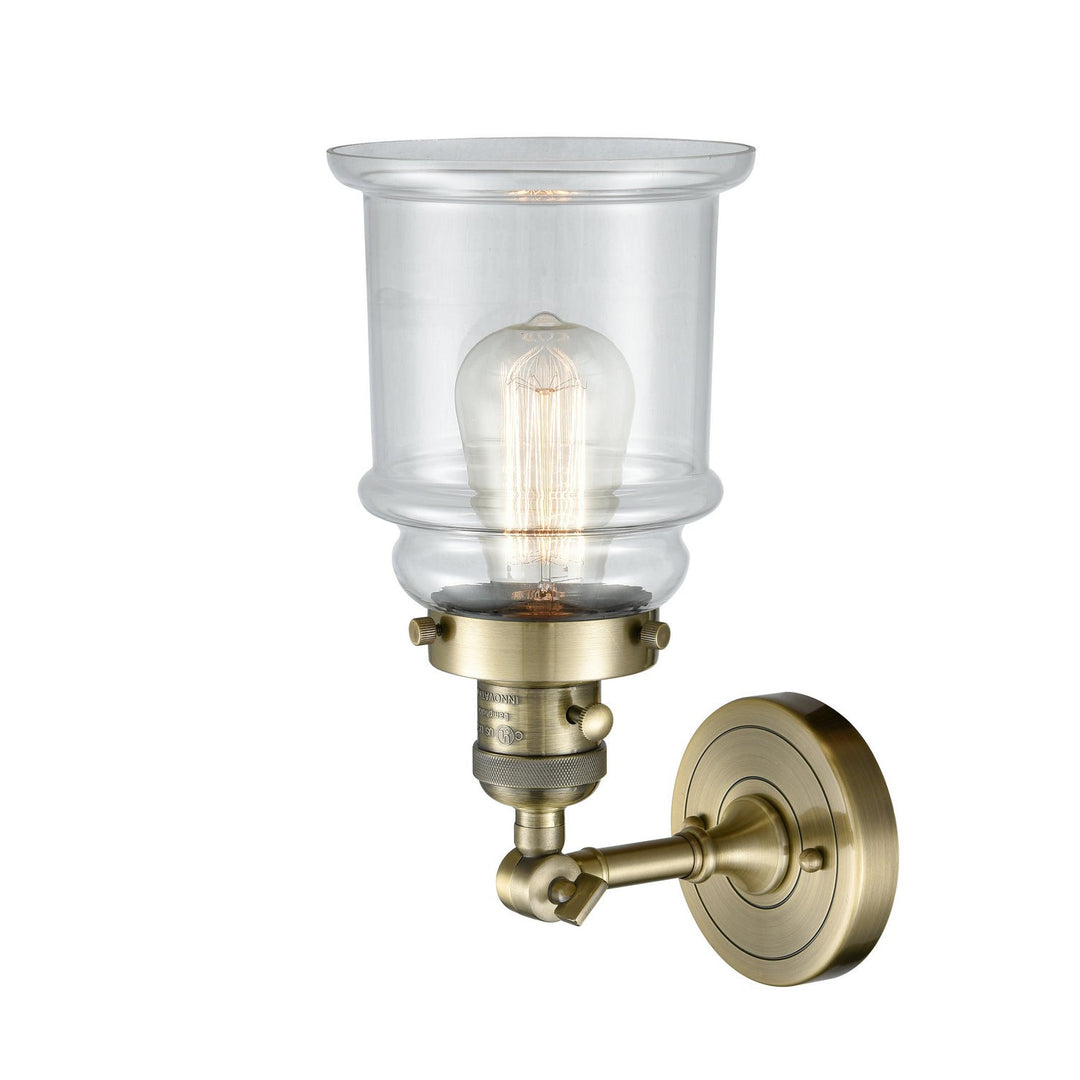 Innovations Franklin Restoration 203SW-AB-G182-LED Wall Sconce Light - Antique Brass