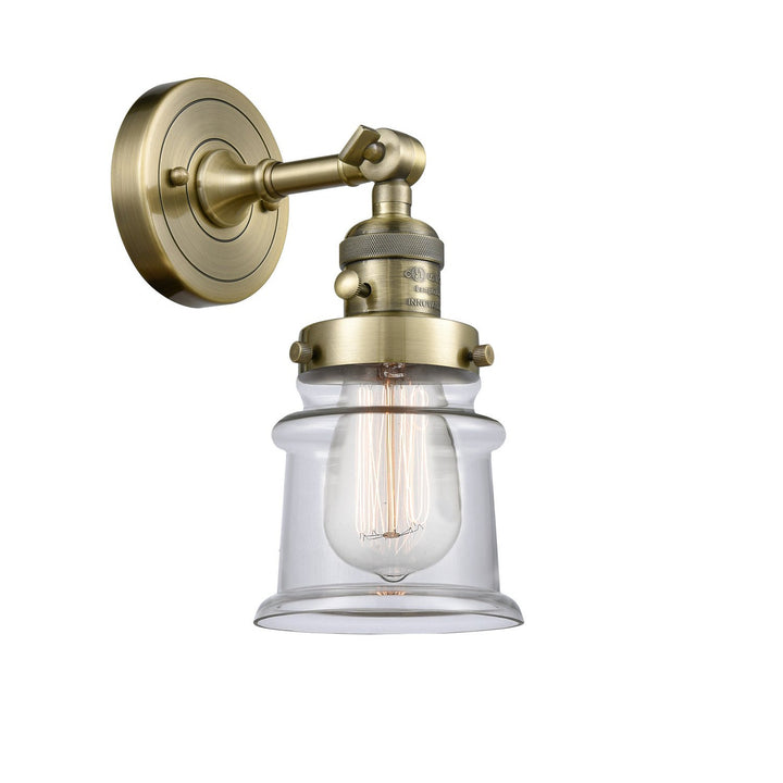 Innovations Franklin Restoration 203SW-AB-G182S-LED Wall Sconce Light - Antique Brass