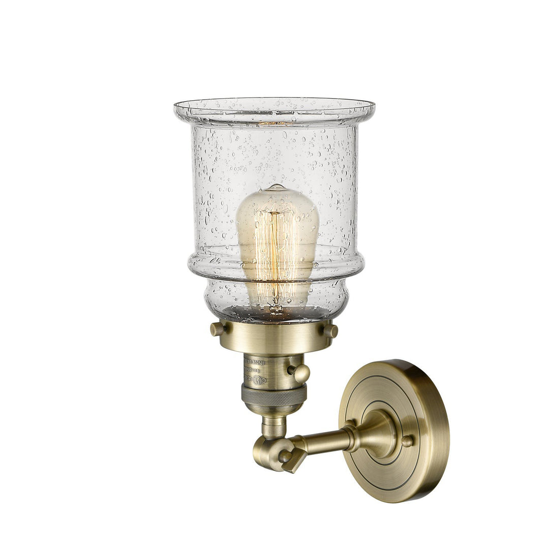 Innovations Franklin Restoration 203SW-AB-G184-LED Wall Sconce Light - Antique Brass