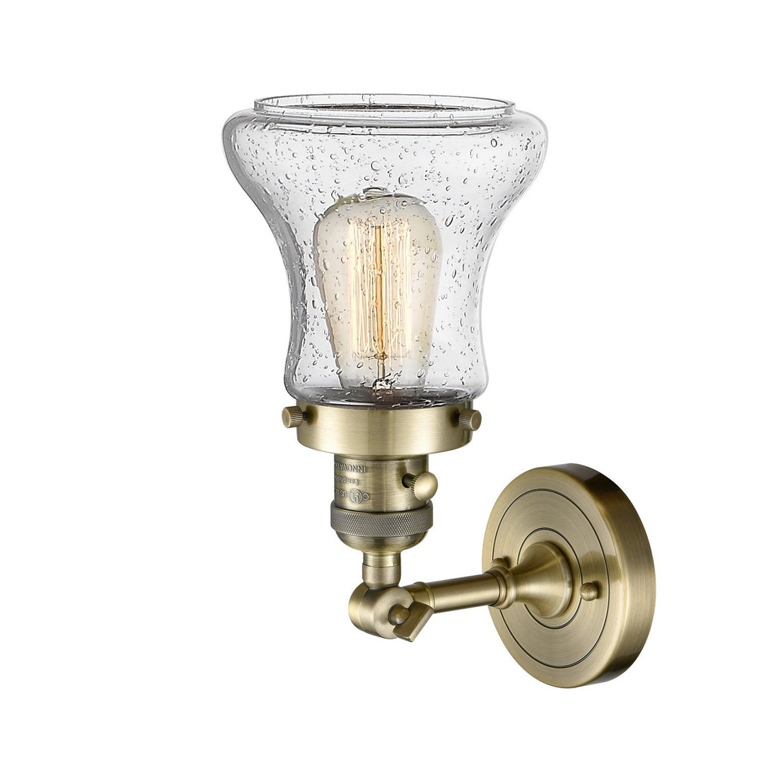 Innovations Franklin Restoration 203SW-AB-G194-LED Wall Sconce Light - Antique Brass