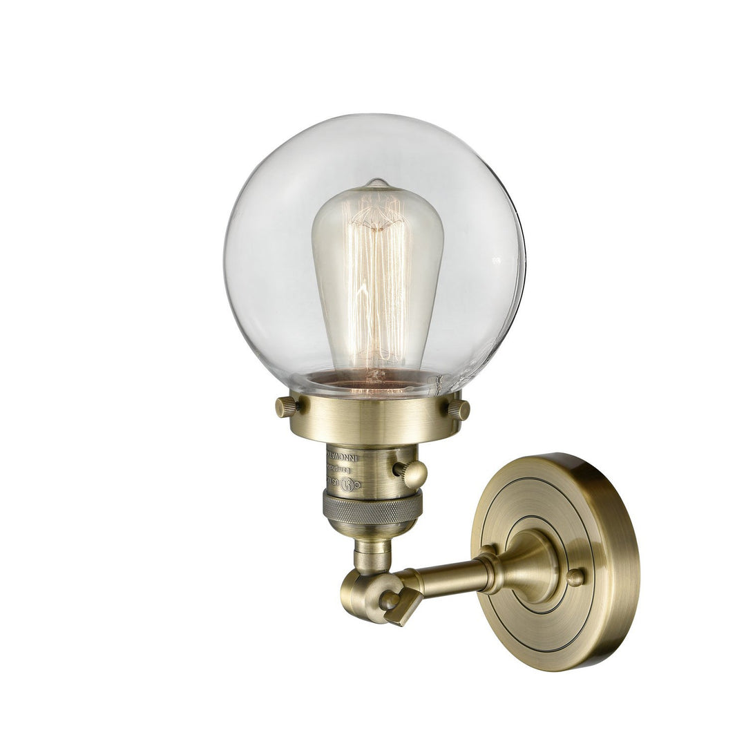 Innovations Franklin Restoration 203SW-AB-G202-6 Wall Sconce Light - Antique Brass