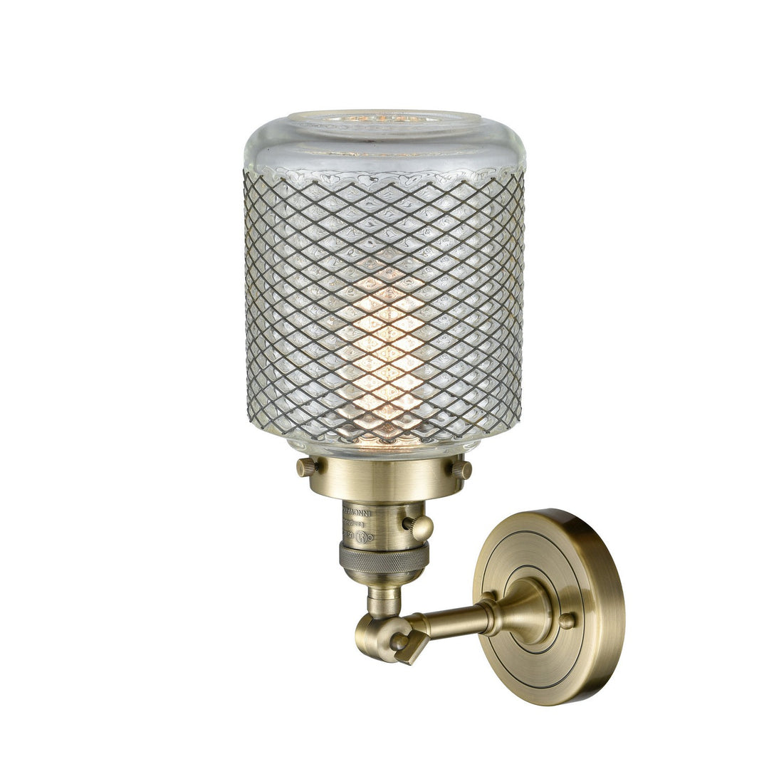 Innovations Franklin Restoration 203SW-AB-G262-LED Wall Sconce Light - Antique Brass