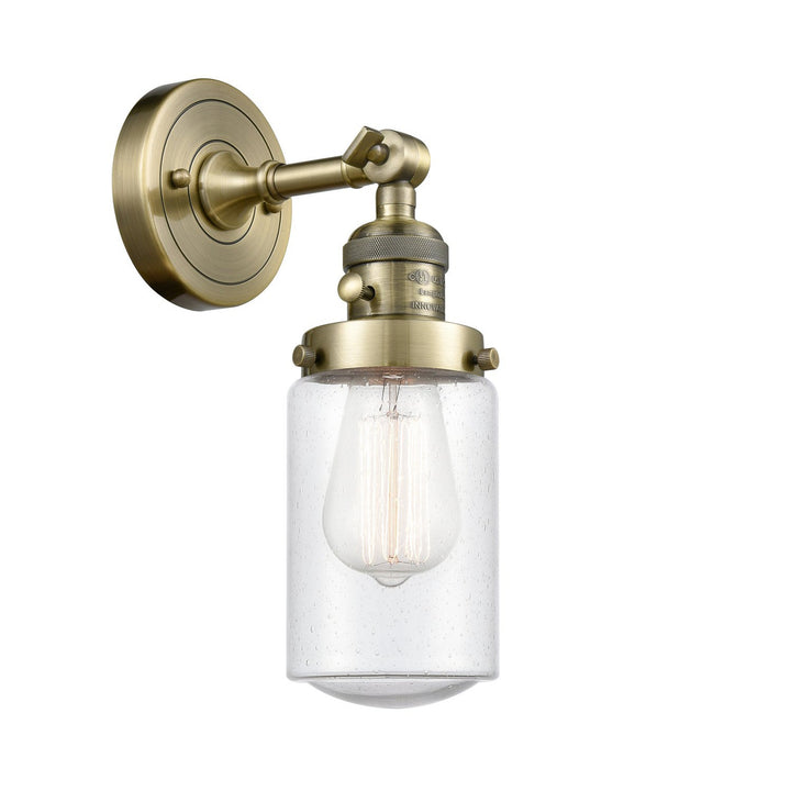 Innovations Franklin Restoration 203SW-AB-G314 Wall Sconce Light - Antique Brass