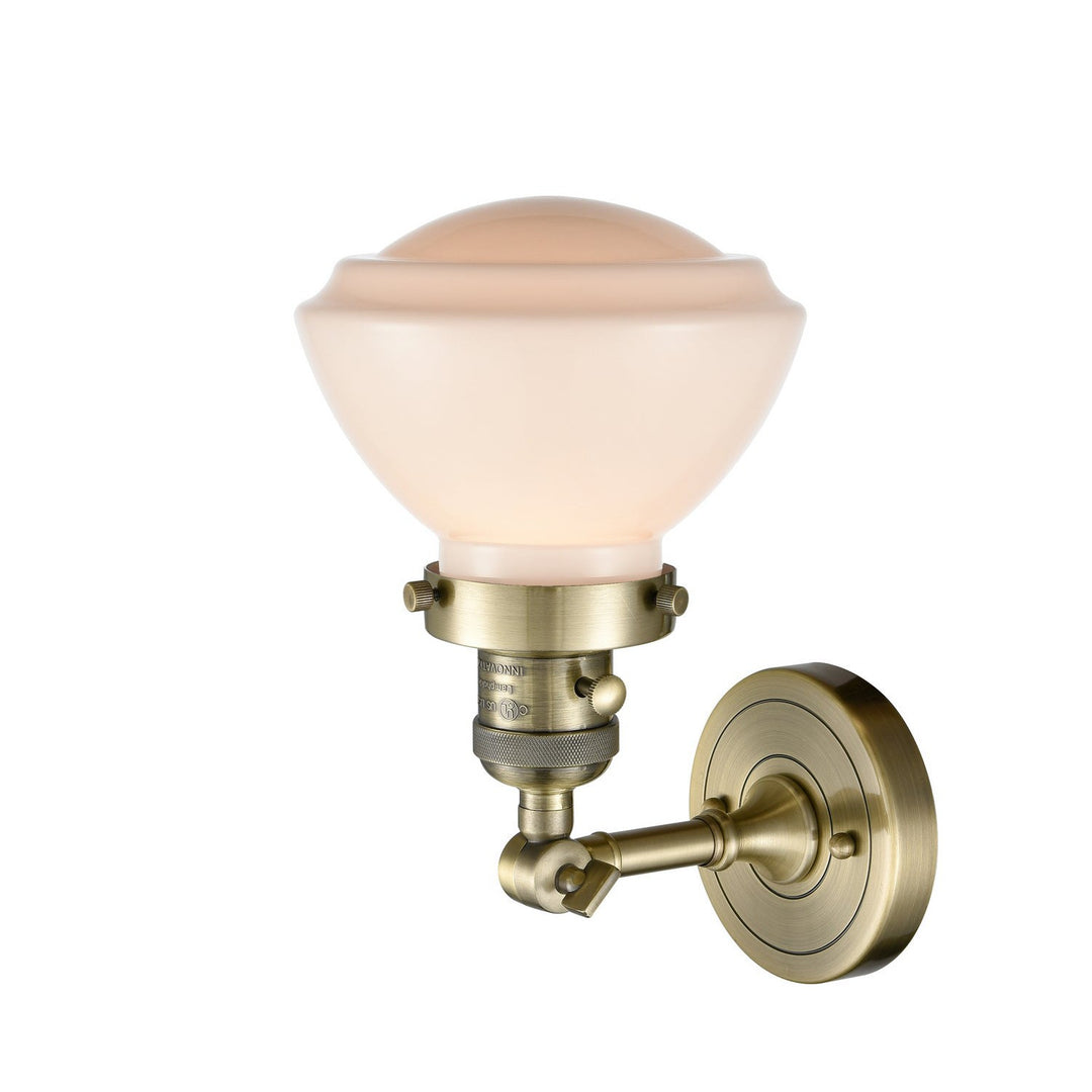 Innovations Franklin Restoration 203SW-AB-G321-LED Wall Sconce Light - Antique Brass