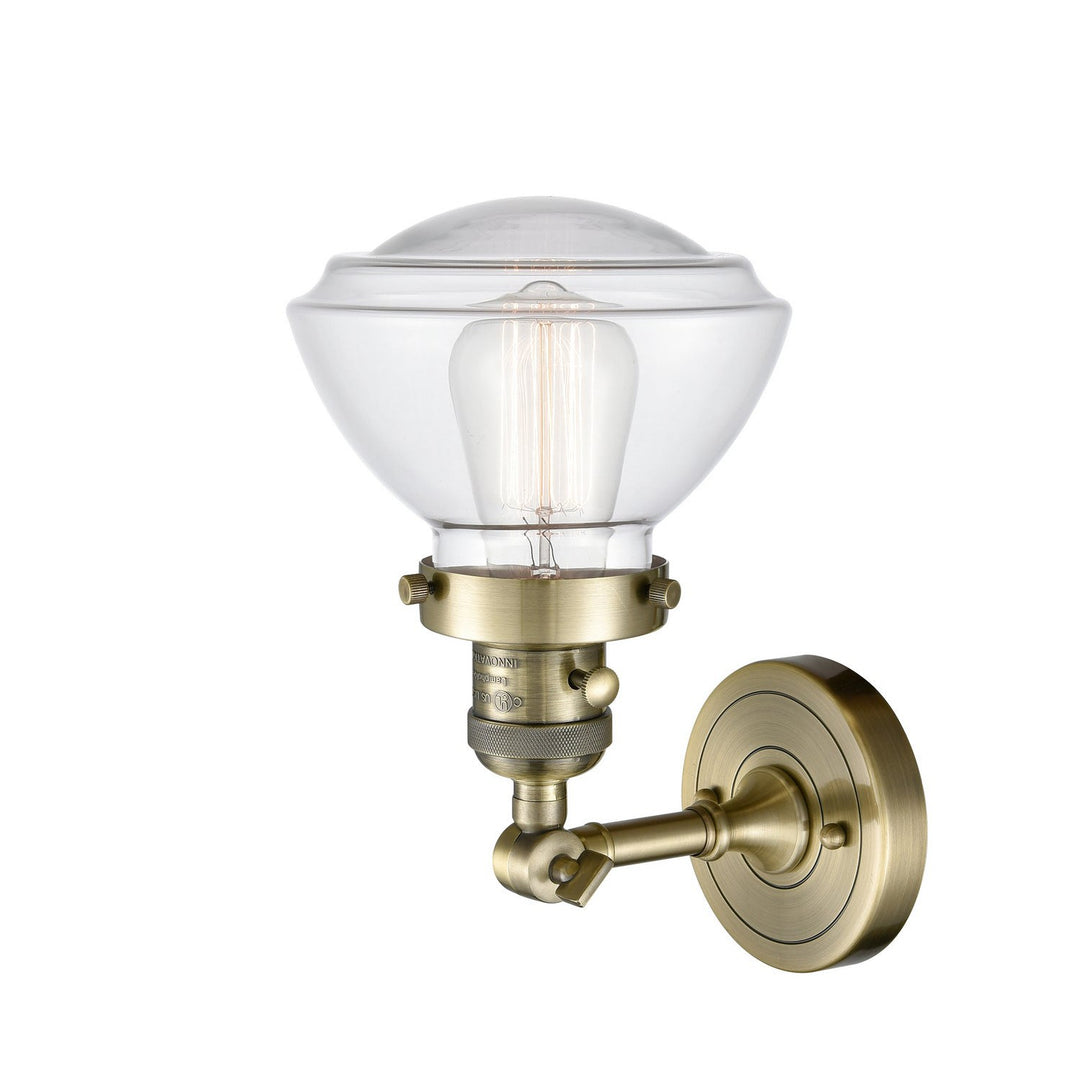 Innovations Franklin Restoration 203SW-AB-G322-LED Wall Sconce Light - Antique Brass