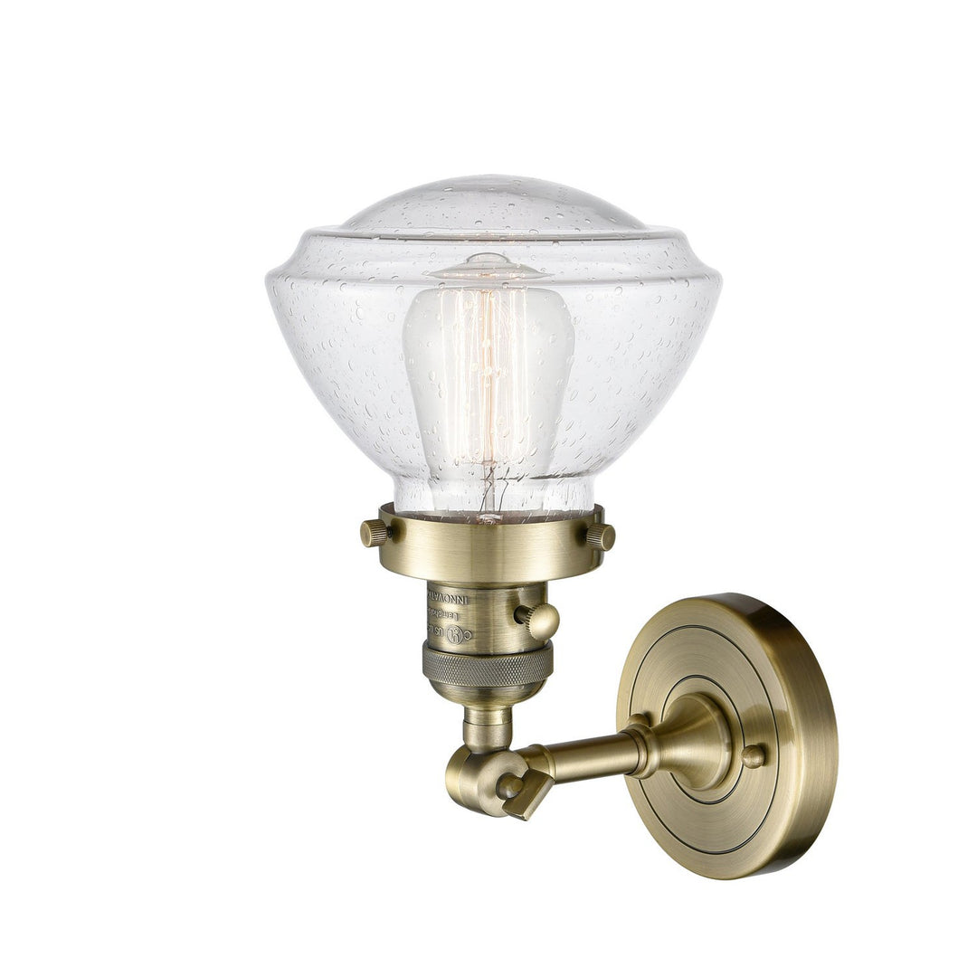 Innovations Franklin Restoration 203SW-AB-G324-LED Wall Sconce Light - Antique Brass