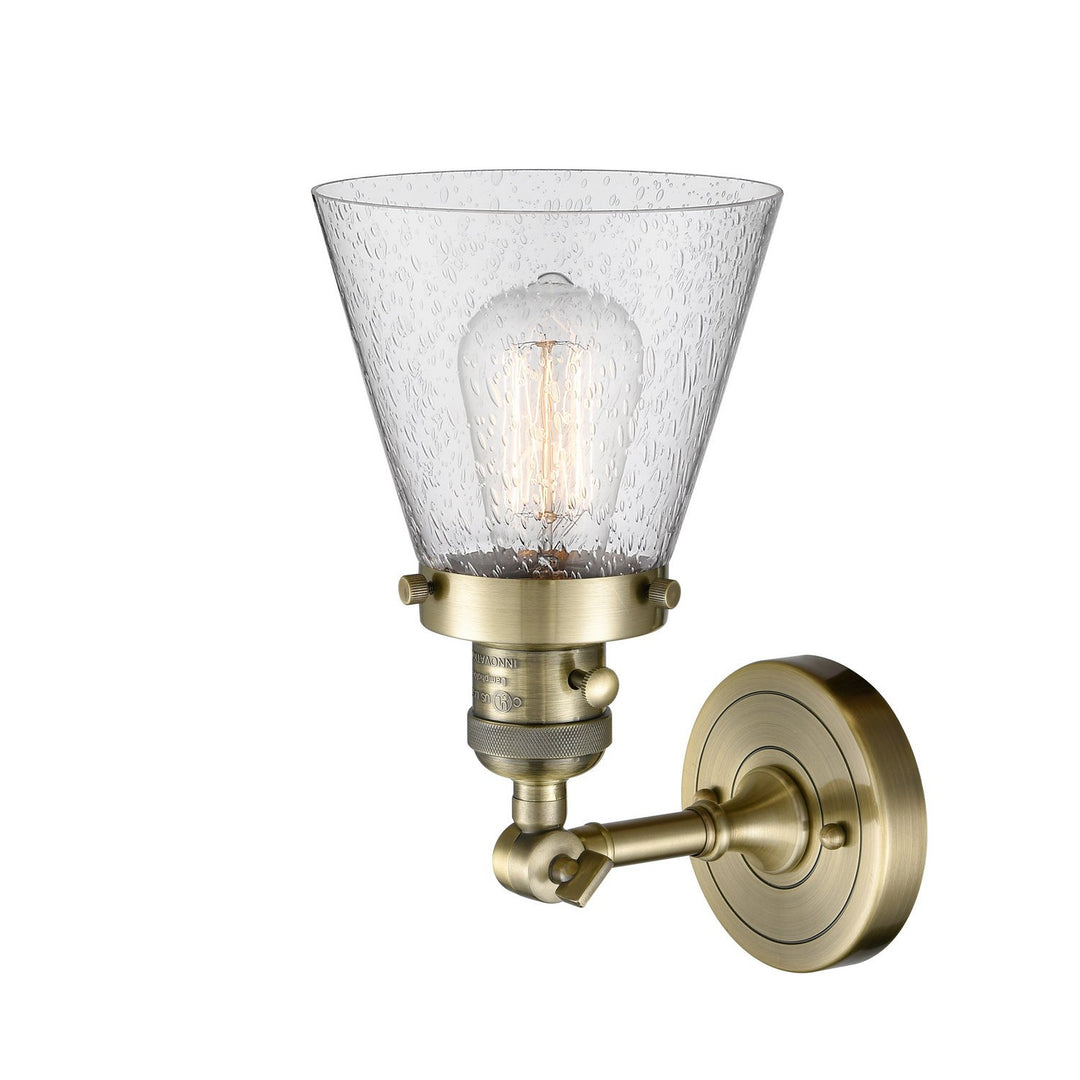 Innovations Franklin Restoration 203SW-AB-G64 Wall Sconce Light - Antique Brass