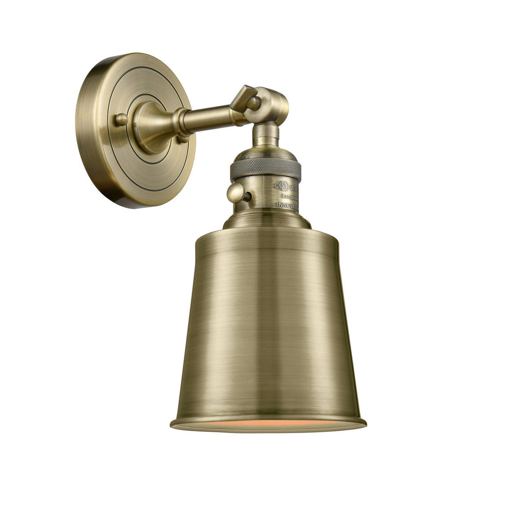 Innovations Franklin Restoration 203SW-AB-M9-AB-LED Wall Sconce Light - Antique Brass