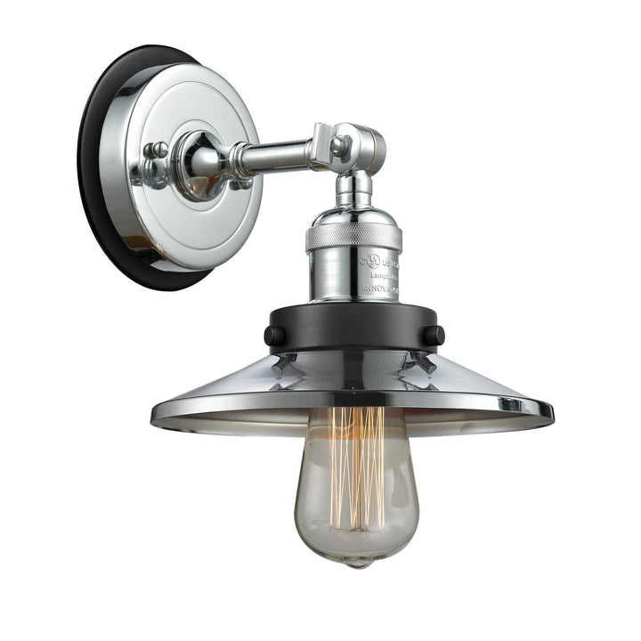 Innovations Franklin Restoration 203PC-BPBK-HRBK-M7-PC Wall Sconce Light - Polished Chrome