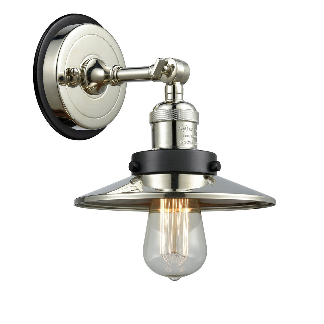 Innovations Franklin Restoration 203PN-BPBK-HRBK-M1-PN Wall Sconce Light - Polished Nickel