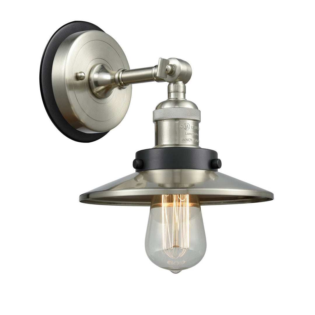 Innovations Franklin Restoration 203SN-BPBK-HRBK-M2-SN Wall Sconce Light - Brushed Satin Nickel